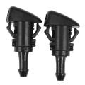2pcs Car Front Windshield Wiper Water Spray Nozzle for 07-12 Dodge