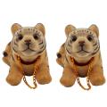 2x Car Bobbing Head Tiger Shape Nodding Dog Decor