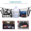 2x Pocket Trunk Storage Bag Storage Heavy Cargo Net 8 Hooks and Loops