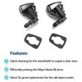 Front Windshield Gasket Nozzle Kit Replacement for Ford Car Washer