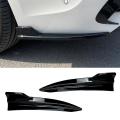 Car Rear Bumper Lip Diffuser Splitter Winglet Apron Spoiler Black