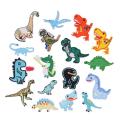 17 Pcs Dinosaur Ironing Patch Embroidered Sewing Patches for Clothing