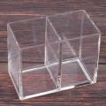 Clear Acrylic Makeup Brush Holder Pen Pencil Compartments