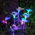 Outdoor Multi-color Changing Led Butterfly Garden Decor Waterproof