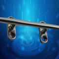 Stainless Steel Marine Boat Hollow Base Cleat for Yacht Boat,6 Inch