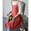 1 Piece Kitchen Apron Cooking Waist Women's Work Cover Grapefruit Red