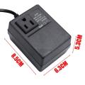 110v Step Down Travel Voltage Transformer Converter Eu Plug (only Used By Electrical Appliances With