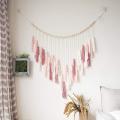 Macrame Wall Hanging-large Macrame Wall Hanging with Wood Beads-brown