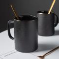Ceramic Mug/milk Mugs, Vintage Household Cup with Spoon,300ml,c