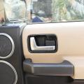 Car Inner Door Handle Bowl Frame Cover Molding Trim(silver)