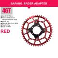 Motsuv Chain Ring Adapter+chain Wheel 46t for Bafang Bbs01 Part Red