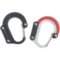 D-shaped Keychain 360 Rotating Hook for Camping, Hiking (red)