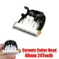 Grooming Ceramic Cutter Head Razor Blade 40mm 24 Teeth for Animal