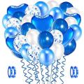 94pcs Blue Balloon Set, Heart Balloons Latex Balloons, for Birthday