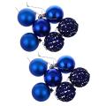 1 X Box Christmas Tree Ball Decorationsdark Blue