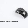 For Suzuki Jimny 2019 2020 Car Carbon Fiber Gear Shift Head Cover