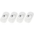 4pcs Stainless Steel Mini Swivel Caster Wheels for Furniture,cabinet