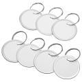 Metal Rim Tags Key Tags Round Paper Tags with Metal Rings(50pcs)