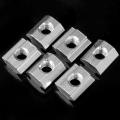 100pcs M5 T Sliding Nut Carbon Steel for 2020 Aluminum Profile