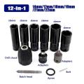 12 In 1 Screwdriver Hex Socket Head Set for Impact Wrench Drill