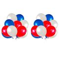 60 Pack Red White and Blue Balloons 12 Inch Latex Party Balloons