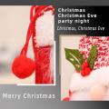 Drawstring Christmas Faceless Doll Handmade Gift Storage Bag, Red