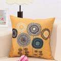 Linen Pillow Case - Decorative Flower 18 X 18 Inches Set Of 4 Pcs