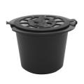 10 Pcs Coffee Capsule Filters for Nespresso with Spoon Brush Black
