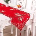 Embroidered Floral Topper for Home Dining Xmas Table Top Decoration