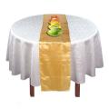 Runner Table Cloth Centre In Satin Gold 30 X 275 Cm