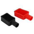 2 Pcs Battery Positive and Negative Protective Covers,rubber Sleeves