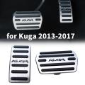 Pedal Covers for Ford Escape Kuga 2013-2017 Car with Rubbers Aluminum