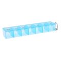 7 Day Weekly Pill Box Organizer Medicine Compartments Vitamin Storage Travel Kit 1pcs Blue