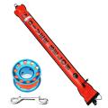 180x15cm Smb Surface Marker Buoy with 100ft Finger Spool Reel Diver