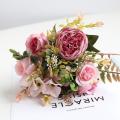 Artificial Flowers,wedding Bouquets for Party Home Decor (champagne)