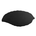 Black Natural Rock Leaf Plate Creative Simple Sushi Plate Pizza, L