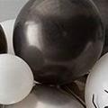 Black Metallic Chrome Latex Balloons, 100 Pack 12 Inch Round