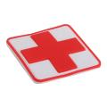 2x Erste Hilfe Pvc Rotes Kreuz Haken Klettverschluss Abzeichen Patch