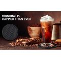 Drink Coaster Set Of 8 - Coaster Desk Fits Any Table Type, (black)