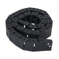 18mm X 37mm Black Flexible Semi Enclosed Cable Drag Chain 1m 39.4"