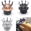 King Crown Style Cap Fuel Tank Cover for Sportster Softail Bronze