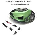 Car Carbon Fiber Abs Front Lip Splitter For-bmw 3-series F80 M3 15-19