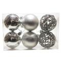 6pcs Christmas Tree Decoration Ball, Hollow Ball,silver