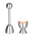 Egg Separator 1x Egg Opener, 4x Egg Spoon, 4x Egg Cup Stainless Steel