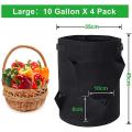 Strawberry Planter, Strawberry Grow Bags 4 Pack 10 Gallon with 8 Side