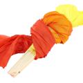Beautiful Silk Three Color Gradient Flame Dance Fan