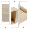 10pcs 8.5x8.5x4cm Handmade Wooden Box Soap Jewelry Container