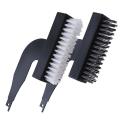 2pcs Electric Cleaning Brush Rust Removal Grinding Tool-black+white
