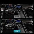 Carbon Fiber Car Console Dashboard Panel Air Outlet Decorative