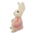 Rabbit Easter Decoration Needle Felted Bunny Cute Wool Felt Pink